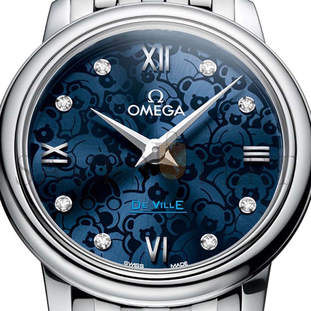 OMEGA DE VILLE PRESTIGE ORBIS BLUE WATCH 424.10.40.20.03.003